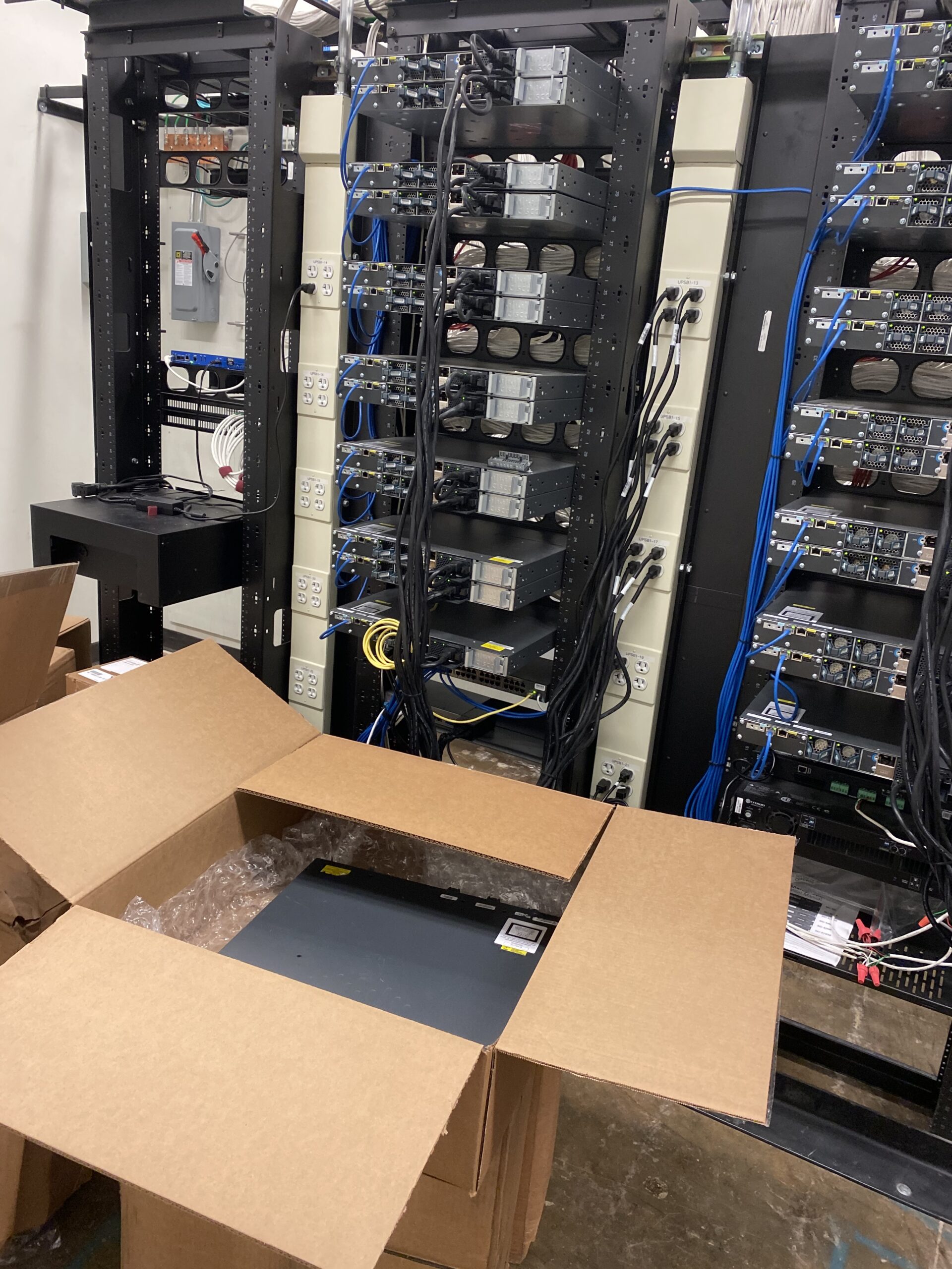 Network Switch Upgrade for local Insurance Firm, Network Cable Runs by Vansin Network